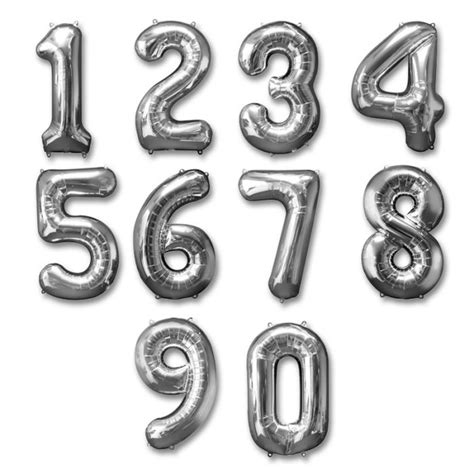 silver numbers large party place  floors  costumes accessories