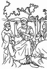 Jesus Testament Colorir Ensena Arbol Colouring sketch template