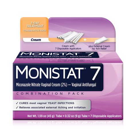 monistat 7 dose yeast infection treatment 7 disposable applicators