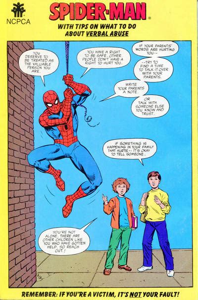 Gcd Cover Spider Man With Tips On What To Do About Verbal Abuse