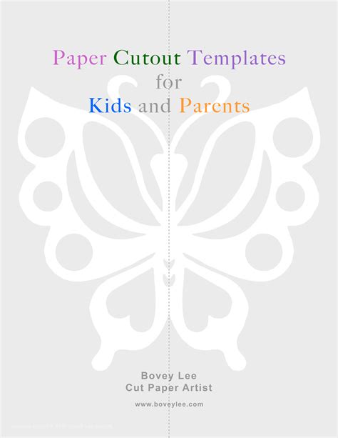 paper cutout templates  kids  parents boveyblog