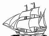 Ship Coloring Pages Pirate sketch template