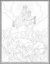 Coloring Lady Carmel Sheets Mt Pages Lourdes Mount Scapular Draw Sheet Kids Simon St Colouring Print1 Bmp sketch template