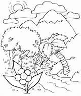 Creation Coloring Days 1575 1321 Kids sketch template