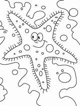 Starfish Coloring Kids Pages Hairy Color Getdrawings Getcolorings sketch template