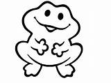 Frog Coloring Pages Cute Simple Drawing Kids Realistic Clipart Clipartmag Clipartbest Getdrawings sketch template