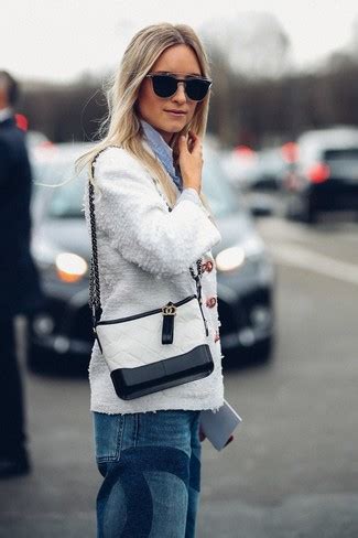 white  black leather crossbody bag outfits  ideas outfits