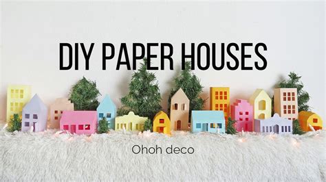 paper houses template youtube