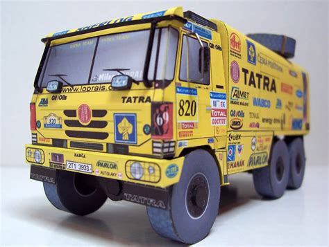 tatra truck babca dakar  paper craft model paperox  papercraft