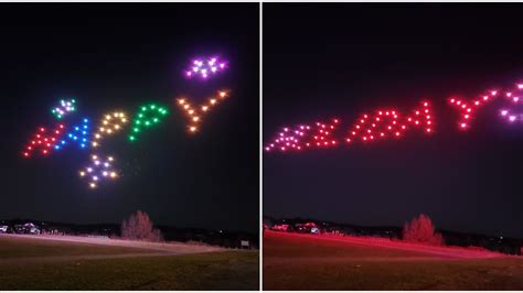holiday drone show  toronto  illuminating  sky  month narcity