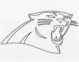 Panthers Panther Seekpng Mccaffrey Nfl Getdrawings Pngfind sketch template