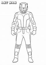 Ant Man Coloring Pages Kids sketch template