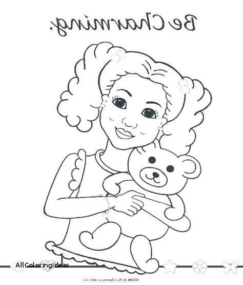 american girl doll coloring pages printable  getcoloringscom