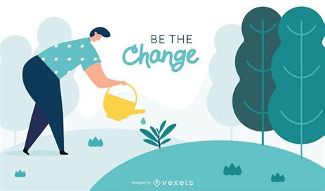 change illustration vector