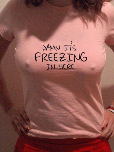 cold shirt big boobs