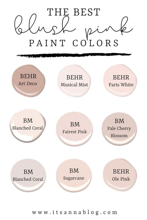 blush pink paint colors