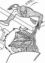 Pages Spiderman Coloring Color sketch template