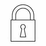 Lock Outline Clipart Key Cliparts Clip Padlock Door Clipartmag Library sketch template