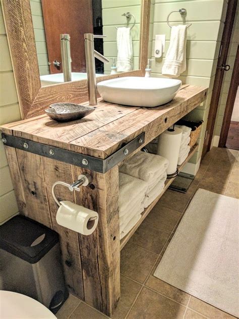 rustic farmhouse bathroom vanity danyells decor