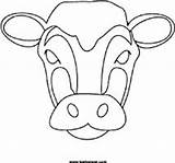 Cow Mask Coloring Face Printable Masks Cut Color Head Visit Animal Nl Google Line Digital sketch template