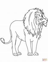 Lion Coloring Pages Baby Drawing Print Printable sketch template