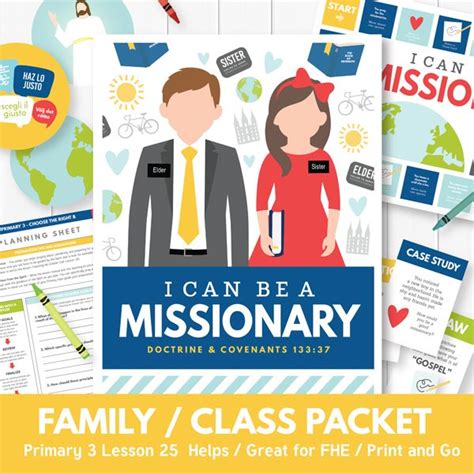 I Can Be A Missionary Great Primary Teaching Kit Includes Primary