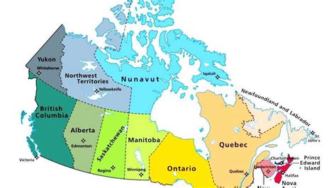 French Speaking Provinces Canada Map Map Of World