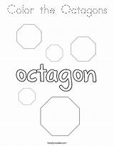 Coloring Octagons Color Built California Usa sketch template
