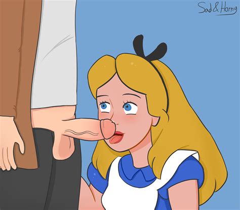 Rule 34 Alice Alice In Wonderland Blowjob Cartoon Disney
