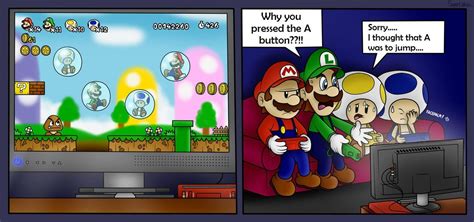 Why You Pressed The A Button By Superlakitu Deviantart