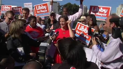 Oakland Mayor Elect Libby Schaaf Gives Victory Speech On Shore Of Lake