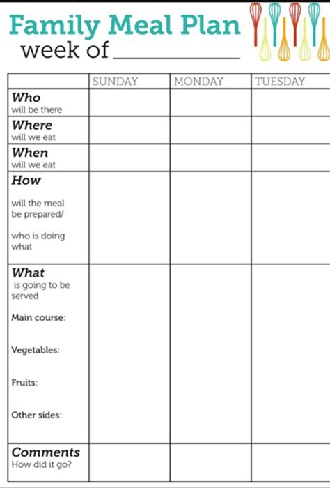 images  meal prep planner templates  pinterest weekly