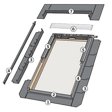 velux edl ck  slate flashing   mm