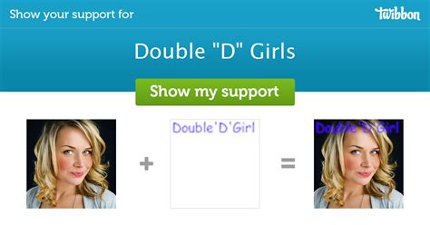 Double D Girls Support Campaign Twibbon