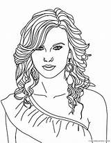 Coloring Pages People Swift Taylor Famous Print Singers Realistic Women Adults Printable Coloring4free Album Colouring Girl Woman Well Portrait Portraits sketch template