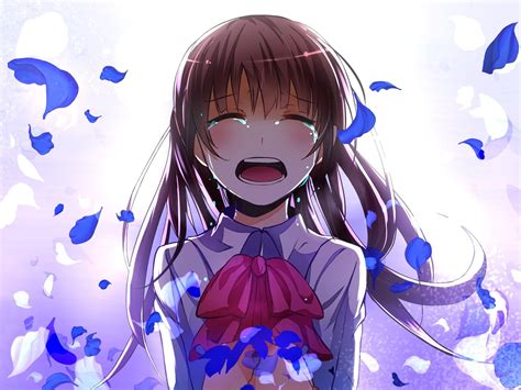 wallpaper tears anime girl crying resolutionx wallpx