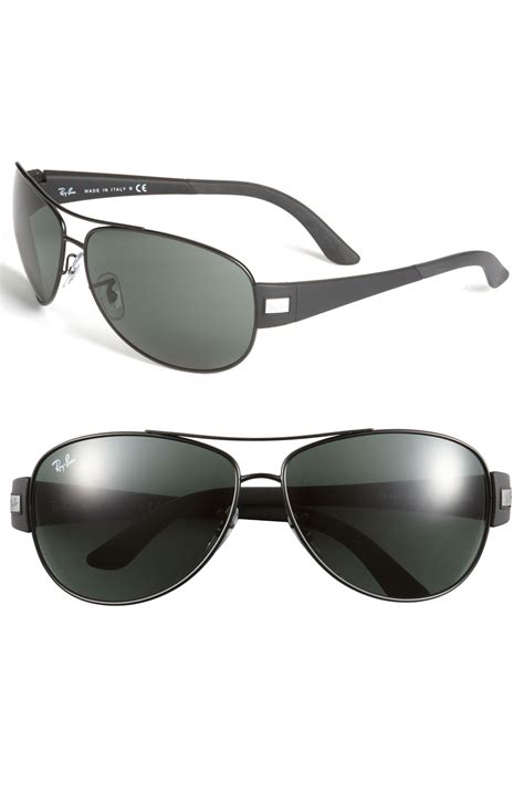 ray ban morphed aviator sunglasses in black for men matte black lyst