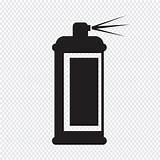 Spray Vector Icon Symbol Bottle Sign Icons Clipart sketch template