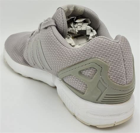 adidas originals zx flux torsion trainers  greywhite ukuseu ebay