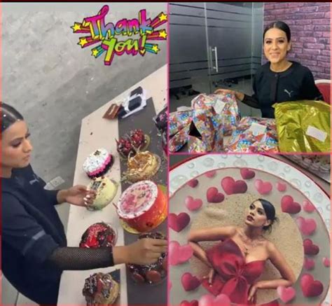 Nia Sharma Enjoys Her Pre Birthday Bash Cuts Many Cakes Newstrack