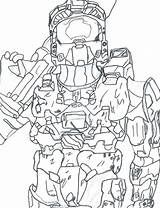 Coloring Pages Halo Master Chief Getcolorings Color Getdrawings sketch template