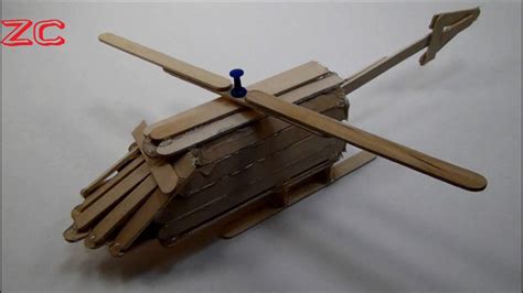 popsicle stick helicopter youtube