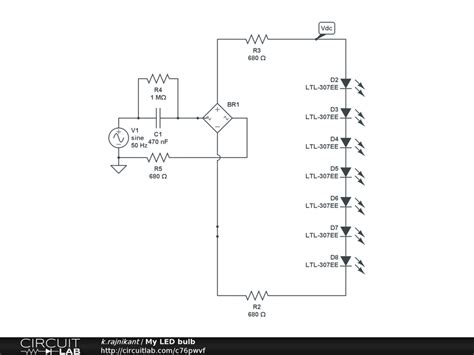 led light bulbs circuit diagram science  education