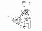 Lego Police Coloring Pages Rocks 3d sketch template
