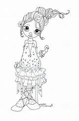 Saturated Canary Coloring Pages Stamps Digital Girls Digi Granddaughter sketch template