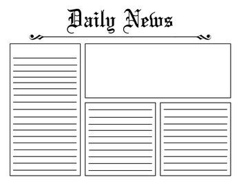 news article format template hq printable documents
