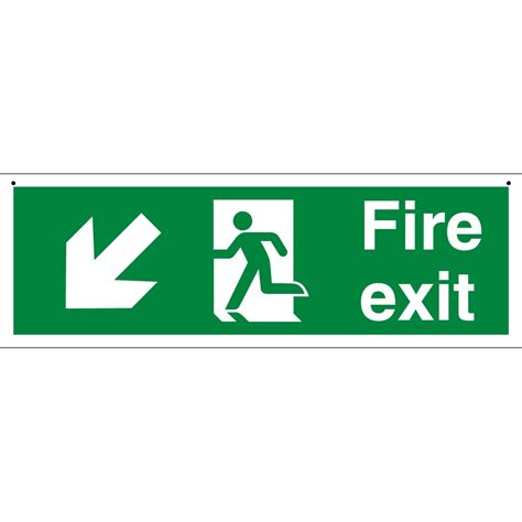 suspended fire exit signs  key signs uk