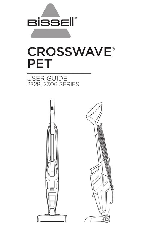 bissell crosswave pet user manual   manualslib