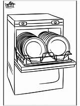 Dishwasher Lavavajillas Vaisselle Lave Lavastoviglie Vaatwasmachine Coloriage Makinesi Bulasik Boyama Coloriages Indir Sketchite Temi Overige sketch template