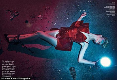 elle fanning is almost unrecognisable in sizzling photoshoot